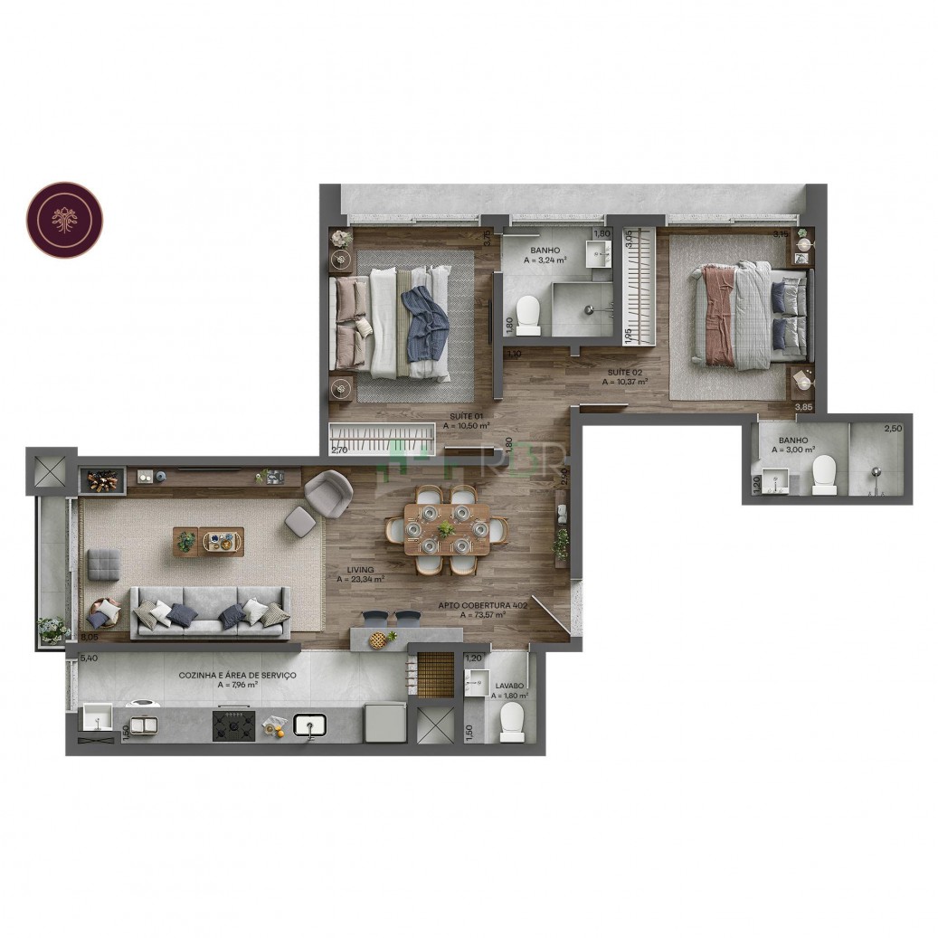 Apartamento, 2 quartos, 78 m² - Foto 29